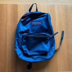 classic navy blue backpack